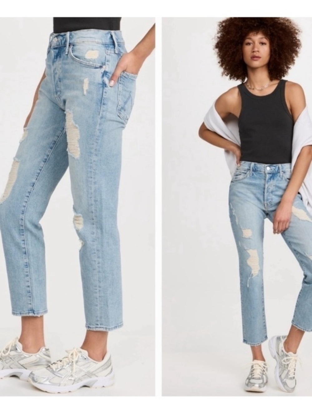 Mother Denim The Trickster Ankle Straight Leg Jean An Icy Confession Womens 27
